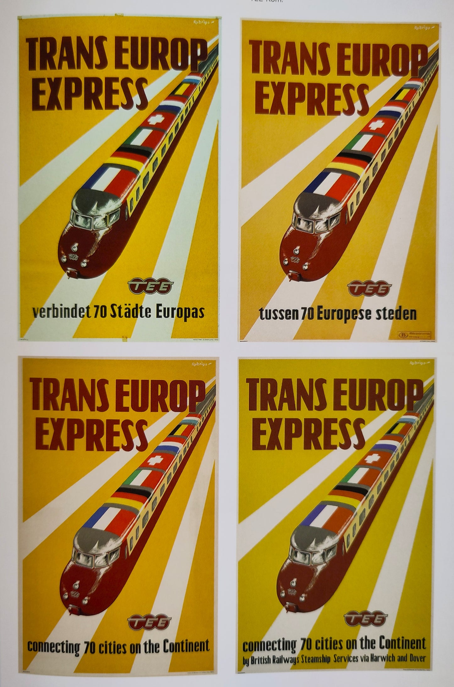 Trans Europ Express - Plakatkunst / Poster art / Art de l'affiche D/F/E